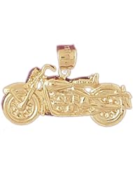 Dazzlers Solid 14k Gold Motorbike Charm Pendant Available in three colors from jewelsberry (weights: 7.3 grams only)