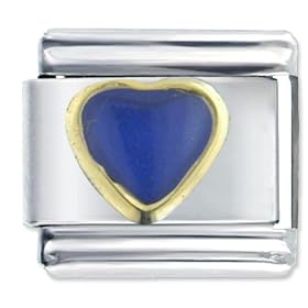 Mood Heart Italian Charms Bracelet Link by Pugster