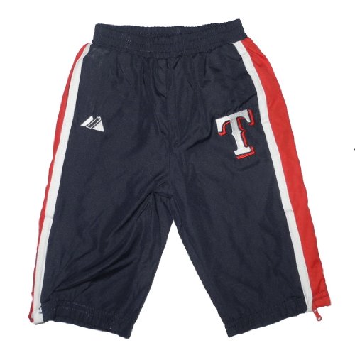 MLB Texas Rangers Baby / Infant Comfortable Fit Mesh Lined Track Pants with Embroidered Logo - Blue (Size: 3-6)