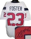 Arian Foster signed Houston Texans White Prostyle Jersey- JSA Hologram