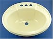 Lavatory Sink - Bone - 17"W x 20"L