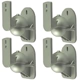 Pack de 4 Support Mural Universel Pour Enceintes Satellites/Système Home Cinéma