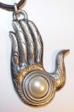 Hand of Buddha Buddhist Pendant / Necklace (Courage and Fearlessness)