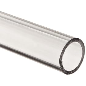 Polycarbonate Tubing, 1" ID x 1 1/4" OD x 1/8" Wall, Clear Color 24" L