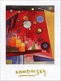 Heavy Red Art Poster Print by Wassily Kandinsky, 24×32