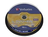 Electronics : Verbatim 43488 DVD+RW 4x non print 10pk