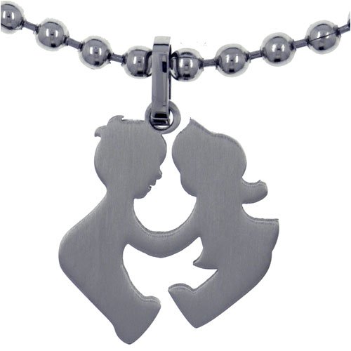 Children Playing Stainless Steel Necklaces Pendant For Men