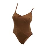 BAJA BLUE Faux Suede Lingerie Tank Swimsuit