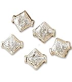 Metal Diamond Bead - 14PK/Silver