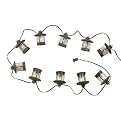 Lantern 10-Bulb String Lights - Bronze Finish