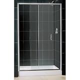 DreamLine INFINITY 44-48 x 72 Clear Glass Shower DoorBrushed Nickel
