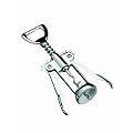 Metaltex 250500010 Hebelkorkenzieher 16 cm verchromt