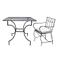 Black Wrought Iron Dining
