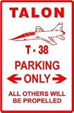 T-38 TALON PARKING jet trainer military sign