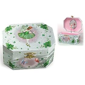Musical Irish Angel Jewelry Box