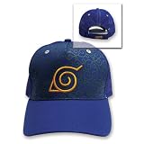 Naruto: Baseball Cap Hat - Blue Konoha (Leaf) Logo