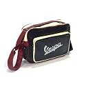 Vespa Tasche dunkelblau / rot / beige mit Schriftzug "Vespa"