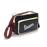 Sac Vespa bleu/rouge/cr&egrave;me, Logo Vespa