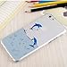 iPhone 6 Case, SwiftBox Cute Cartoon Case for iPhone 6 4.7 inch + Free 0.3mm Tempered Glass Screen Protector + SwiftBox Handmade Owl Phone Strap (Flying Dolphin)
