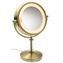 Jerdon Eclipse 6X Lighted Table Top Mirror