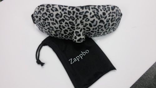 MasksCraft by Zappbo® Silk Milk White Leopard Grain Mask with Carry Pouch for Men and Ladies of All Ages and All Shift Works - 100% Money Back Guarantee - Best Contoured Concave Sleeping Eye Mask Light As a Feather for Sleeping and Relaxation. The color is Black and the Convex Cup Shaped Mask is Essential for tight fit on the face to prevent light from coming in. Also cute and best for Novelty, Kids, Children, Teens and Women.