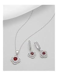Flower CZ Earrings In 92.5 Sterling Silver