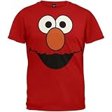 Sesame Street Elmo Face Mens T-Shirt