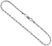Sterling Silver 2.3 mm Italian Diamond Cut Rope Chain, Nickel Free, 7", 8", anklet, 16", 18", 20", 22", 24", 30",