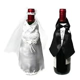 Produkt-Bild: Flaschenverkleidung BRAUT UND BR&Auml;UTIGAM zur Hochzeit