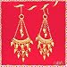 Jewelry : 14K Beaded Chandelier Earrings