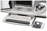 enlarged image: Fellowes Keyboard Manager w/Gliding Mouse Tray - Keyboard arm mount tray - gray