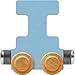 Maple Landmark NameTrain Pastel Letter Car I - Made in USA (Blue)