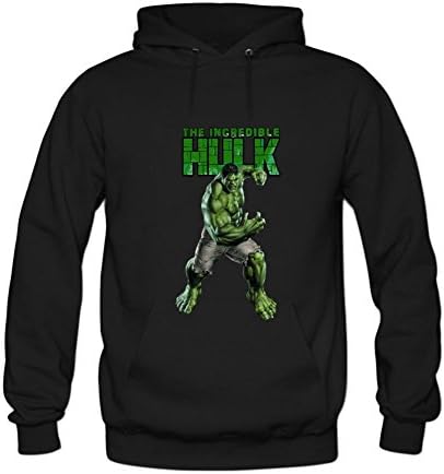Doyag Men's Incredible Hulk Monster Unleashed Subway Hoodies L Black