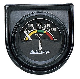 Auto Meter 2355 Autogage Short Sweep Electric Individual Console Water Temperature Gauge