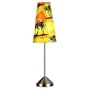 Normande Lighting 40W Incandescent Accent Lamp. 19" High with a Brushed Steel Finsih and Tropical Plastic Shade (Not CA Compliant)