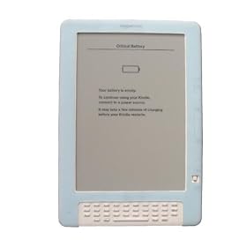 White Clip on Light for Amazon Kindle + Silicone Skin for Amazon Kindle DX 9.7