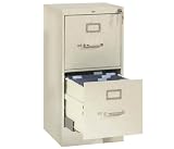 261/2D 2 Drawer Letter File Cabinet with Lock Light Gray