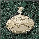 Logo Art Washington State Cougars 10K Gold Football Pendant