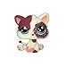LPSCB Custom-Made Baby for Short Hair Cat #2291 Pink White Kitten Sparkle Glitter Eyes 1 Inch Kitty Mini Pet Toys
