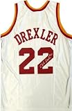 Clyde Drexler Autographed / Signed Houston Rockets Jersey