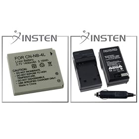 INSTEN BATTERY+CHARGER FOR CANON POWERSHOT SD750 SD630