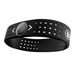 Power Balance Evolution Wide Band Silicone Wristband - Genuine (Black, Medium)