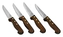 Chicago Cutlery Basics Steakhouse 4-Piece Knife Set with Walnut Handles