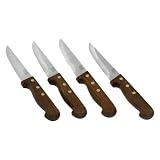 Chicago Cutlery Basics Steakhouse 4-Piece Knife Set with Walnut Handles by Chicago Cutlery