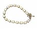 Bracelet - B123 - Swarovski (tm) Crystal Stones - Antique Gold Tone Metal ~ Clear AB