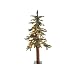 2.5' Pre-Lit Frosted Alpine Artificial Christmas Tree - Clear Lights