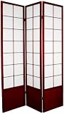 Best Simple Design Room Divider Ideas - 6ft. Zen Japanese Classic Shoji Folding Privacy Screen - 3, 4, 5, 6 Panels - 4 Colors