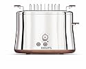 Krups KH754 Silver Art Collection 2-Slice Toaster with Bun Warmer, Stainless Steel/Chrome