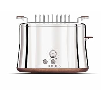 Set A Shopping Price Drop Alert For KRUPS KH754 Silver Art Collection 2-Slice Toaster with Bun Warmer and Stainless Steel Housing, Silver