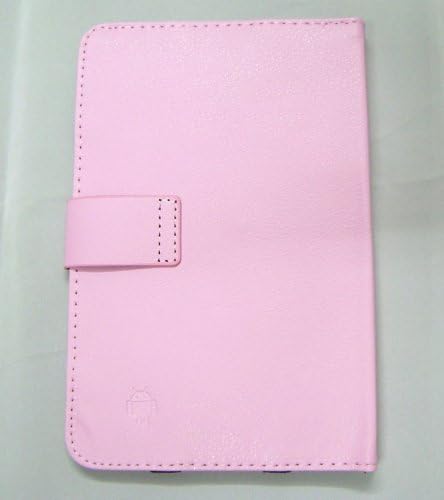 Plain Premium PU Luxury Leather Folio / Flip Case Stand Cover Protection Skin Wallet Fit For 7" 7 inch Android Tablet PC, ASUS GOOGLE Nexus 7, 2.2 EASY TAB, MID, Apad, Epad, 7 inch Amazon kindle fire, Blackberry playerbook, Huawei Mediapad, T-Mobile SpringBoard 7", Kobo Vox, Kobo Arc ,Samsung Galaxy Tab SCH-i800, 7" Inch Samsung Galaxy Tab P1000 P6200 P3100 P3113 P3110, 7" Archos Arnova 7F G3 ,Asus Google Nexus 7" ,7" CAPACITIVE MULTI TOUCH ANDROID 4.0 Tablet PC ,Acer Iconia A100 7" (Pink)